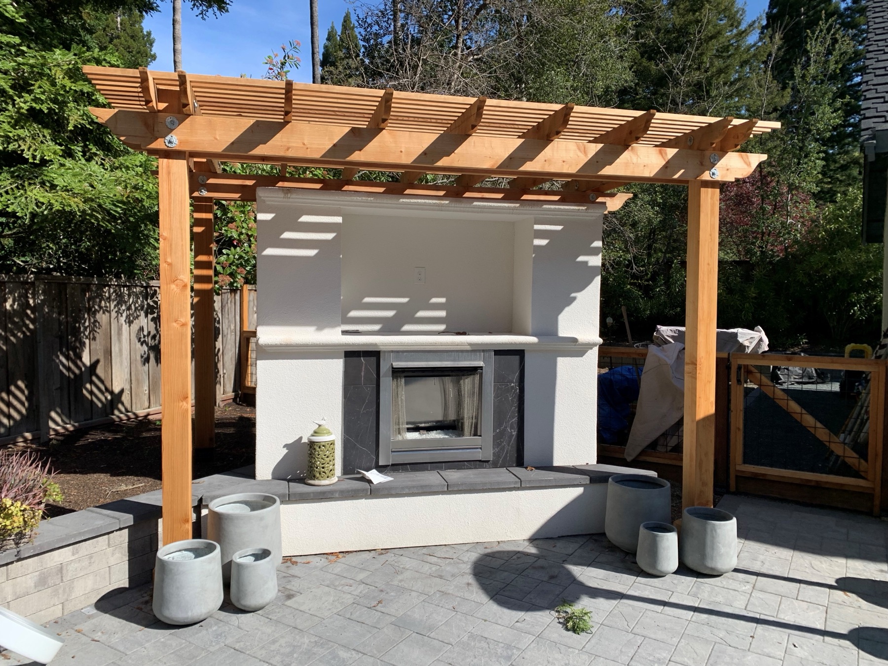 Fireplace Island (NG or LP), a Just BBQ Grills built-to-order outdoor kitchen